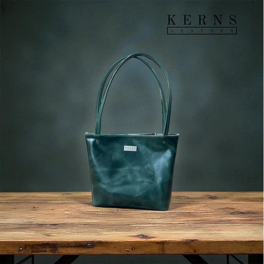 Large Vintage Green Handbag