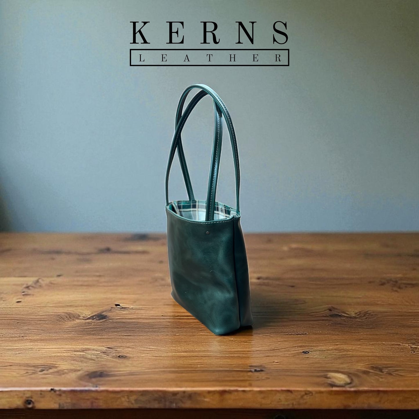 Large Vintage Green Handbag