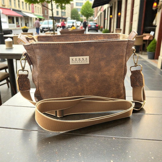 Medium Brown bag with Crossbody strap