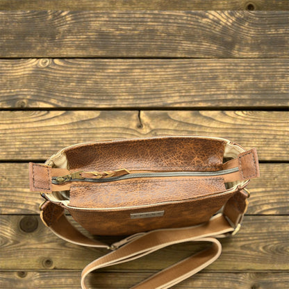 Medium Brown bag with Crossbody strap