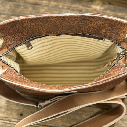 Medium Brown bag with Crossbody strap